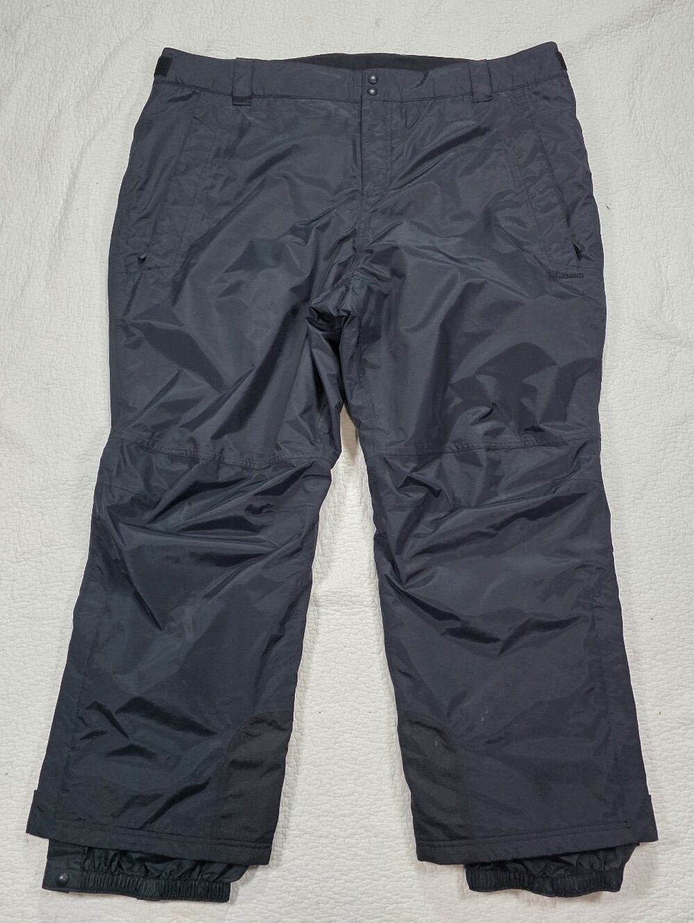 L.L. Bean Women Black Nylon Insultated Waterproof Snow Pants 2X